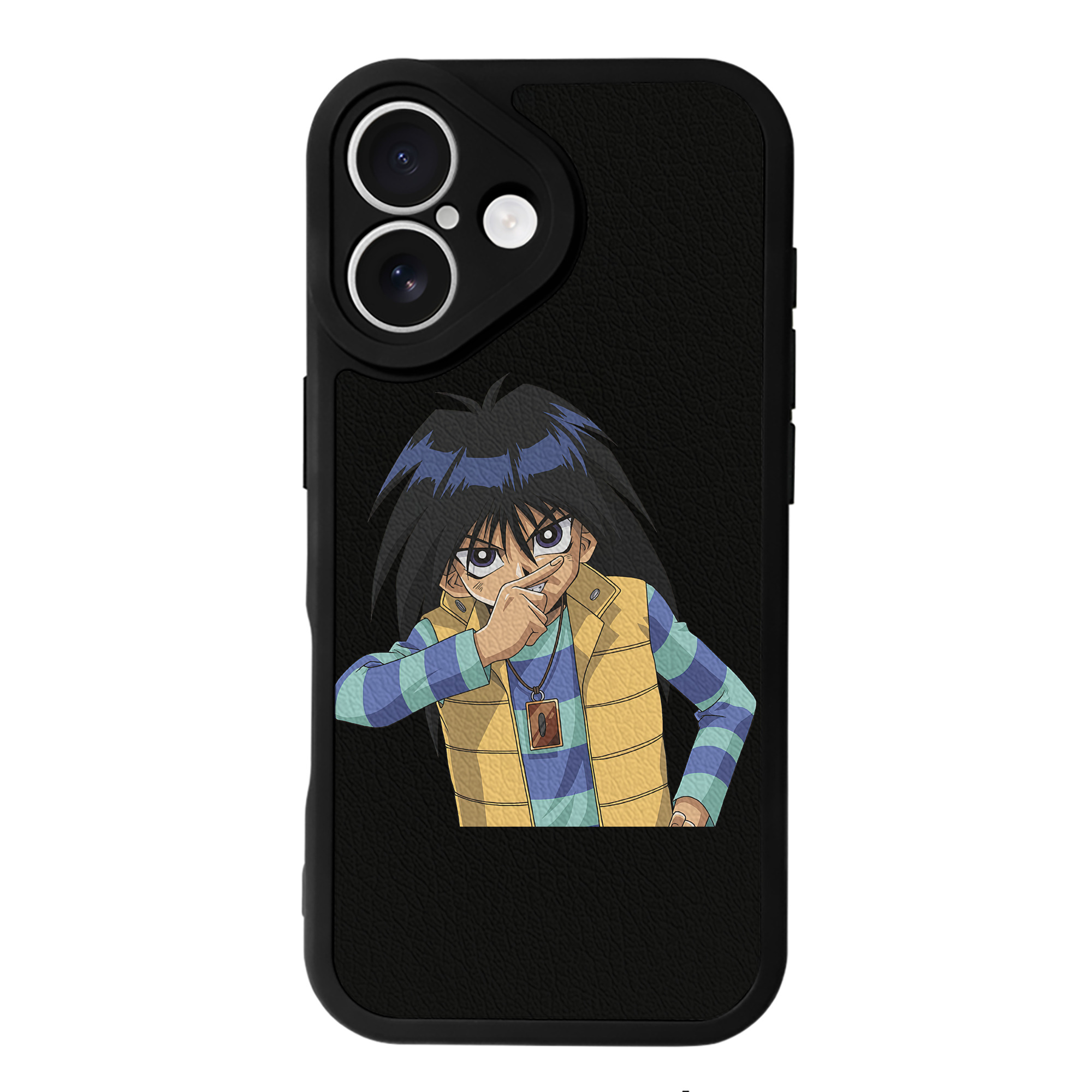 遊☆戯☆王 Yu-Gi-Oh! 【iPhone 16シリーズ対応】シリコンスマホケース（レザー調） 材質：シリコン
